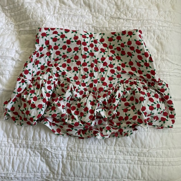 Zara Printed Rose Skort - Picture 4 of 7